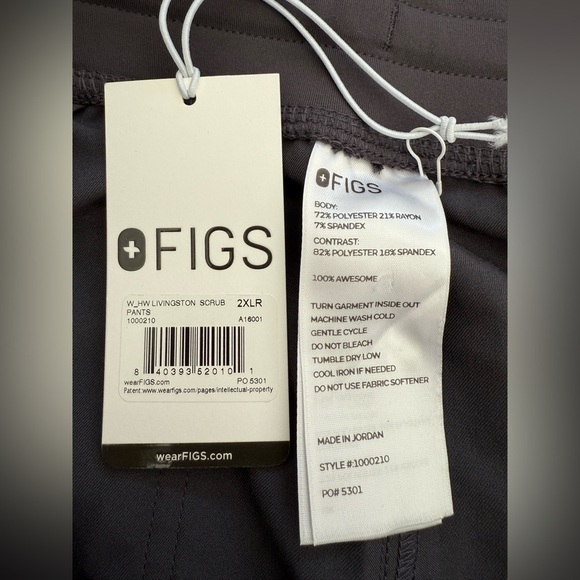 NWT Figs High Waisted Livingston Basic Scrub Pants | Size XXL - Picture 13 of 14